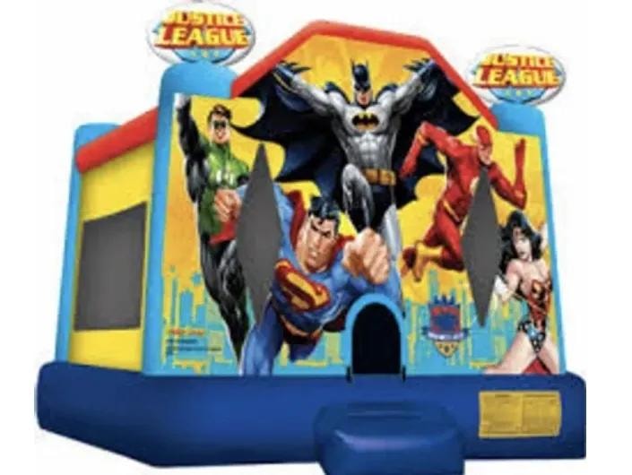 Justice League inflatable bounce house